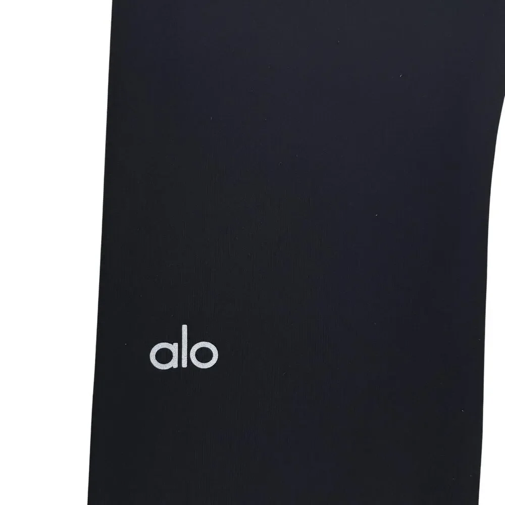 ALO YOGA Warrior High-Waist Ripped Legging Sz XXS Black